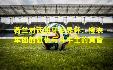 荷兰对西班牙世界杯：橙衣军团的复仇与斗牛士的黄昏